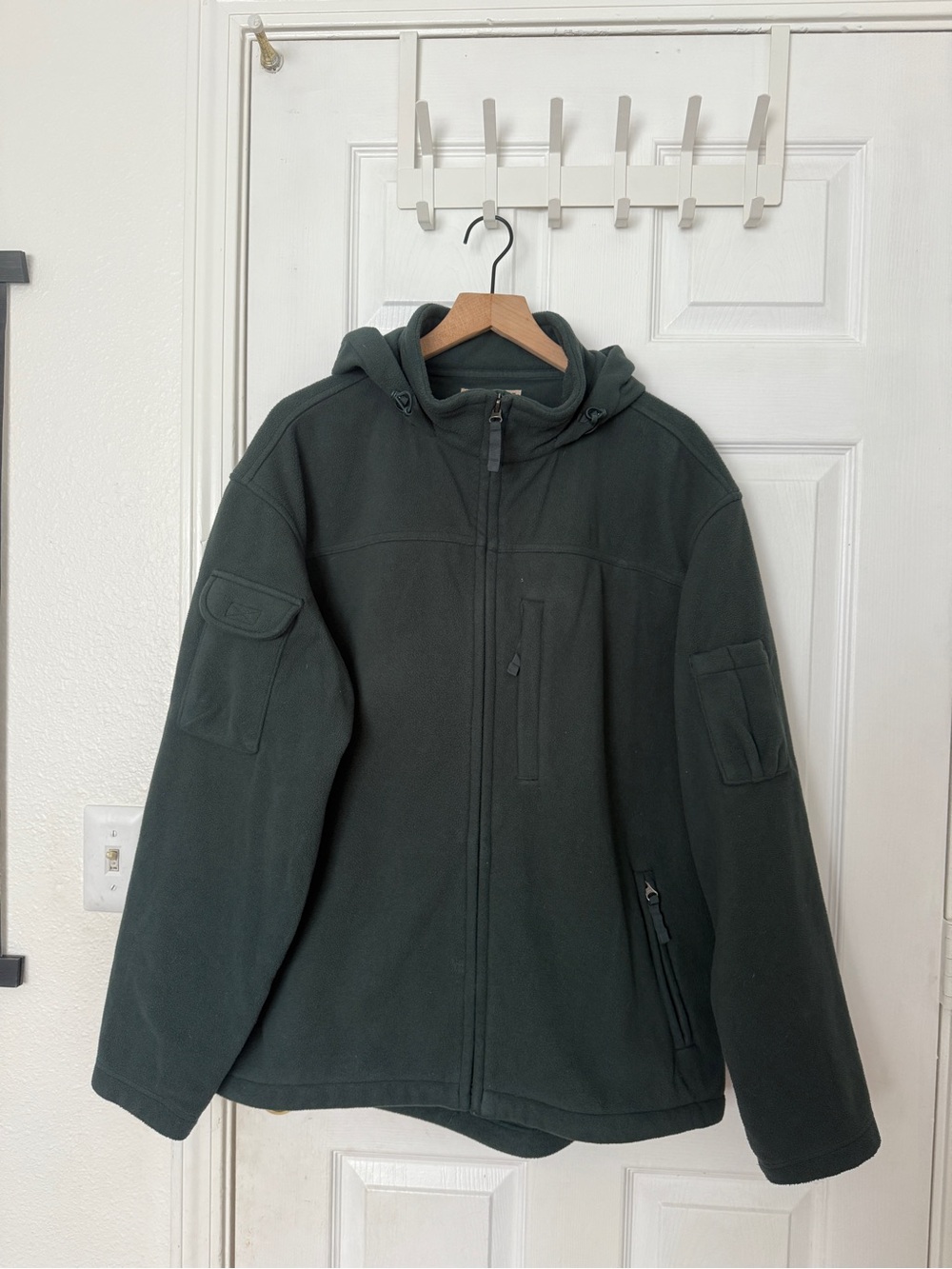DULUTH TRADING Shoreman's Fleece Gridlock Jacket Green Men’s Large